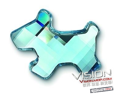 施華洛世奇可愛水晶狗