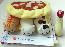 日本超可愛飯團貓飾品