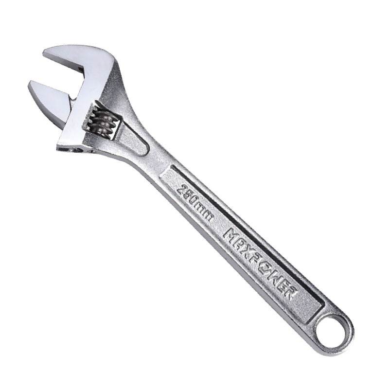 Adjustable Wrench, Heavy Duty Handle, Wide Opening