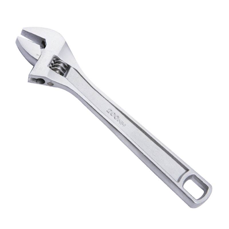 Adjustable Wrench, European Type, Square Hole, Heavy Duty Handle